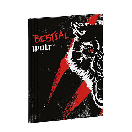 Busquets Bestial Wolf Yumuşak Kapaklı Lastikli Dosya 2006805370