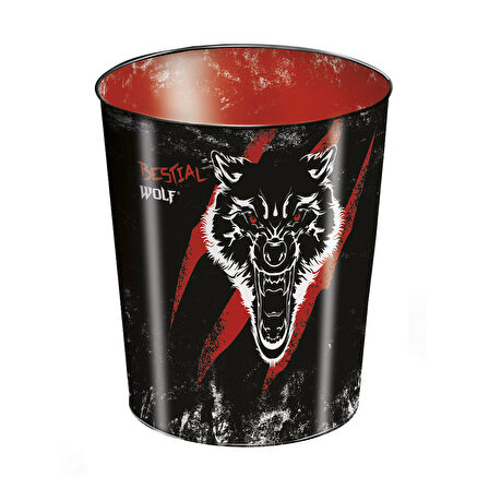 Busquets Bestial Wolf Metal Çöp Kovası 2608005370