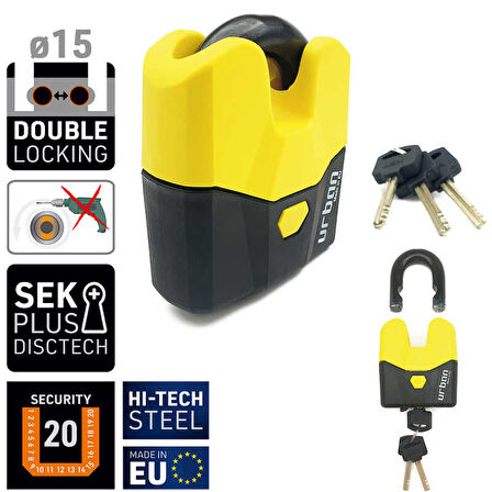 URBAN SECURITY 15MM SRA ÇOK AMAÇLI KİLİT U8K
