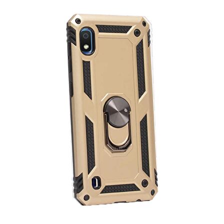 Gpack Samsung Galaxy M10 Kılıf Vega Standlı Yüzüklü Mıknatıslı