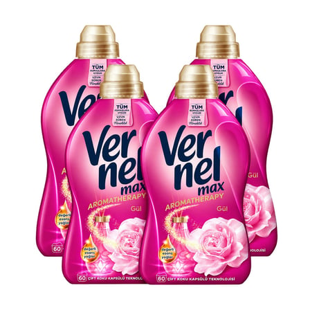 Vernel Max Aromatherapy 1440 ml Gül x 4 Adet