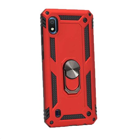 Gpack Samsung Galaxy M10 Kılıf Vega Yüzüklü MıknatıslıNano Glass