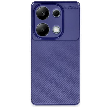 Xiaomi Redmi Note 13 Pro 4G Kılıf Auto Focus Karbon Kapak - Lacivert