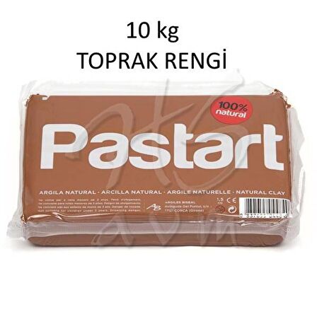 Bisbal Pastart Doğal Model Kili 10kg Toprak Rengi