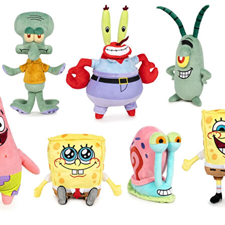 760025633 SpongeBob Serisi Sostenible Peluş 30 cm (7 Asorti)