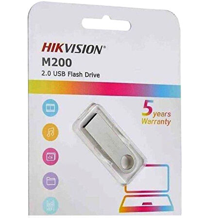 Hikvision Flas Bellek M200 USB 2.0 16 GB USB Metal