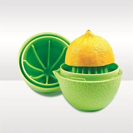 caselka® Hazneli Kapaklı Hijyenik Pratik Kolay Limon Sıkacağı Aparatı