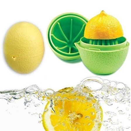caselka® Hazneli Kapaklı Hijyenik Pratik Kolay Limon Sıkacağı Aparatı