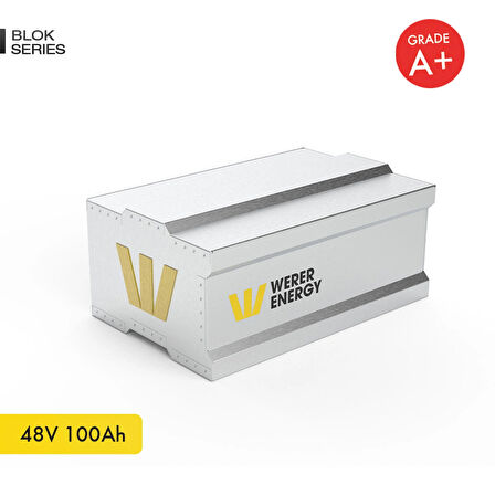 48V 100Ah LiFePO4 BLOK Series Bluetooth'lu Lityum Demir Fosfat Akü 