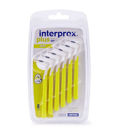 Interprox Plus Mini Conical 1.1mm Arayüz Fırçası 6 Adet SARI