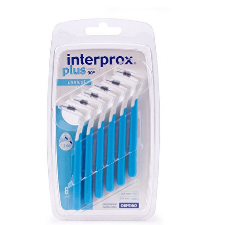 Interprox Plus Conical 1.3mm Arayüz Fırçası 6 Adet MAVİ