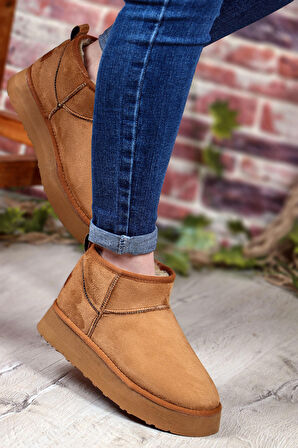 Pierre Cardın 52709 UG Kısa Süet Kürklü Spor Kadın Bot