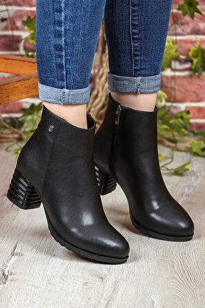 Pierre Cardin 52524 Sıcak Astar Fermuarlı Topuklu Kadın Bot