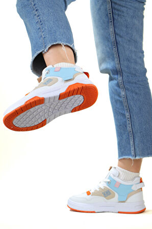 M.P. Waved Bilekli Cilt Unisex Spor Ayakkabı