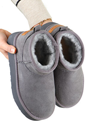 Pierre Cardın 52709 UG Kısa Süet Kürklü Spor Kadın Bot