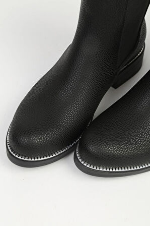 Pierre Cardin 55086 Gümüş Detaylı Lastikli Chelsea Kadın Bot