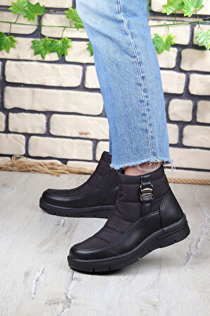 Polaris 163141 Rahat Taban Sıcak Astarlı Fermuarlı Kadın Bot