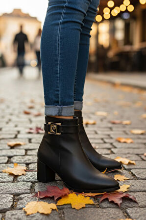 Pierre Cardin 975 6 Cm Topuklu Fermuarlı Kadın Bot