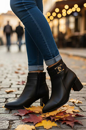 Pierre Cardin 975 6 Cm Topuklu Fermuarlı Kadın Bot