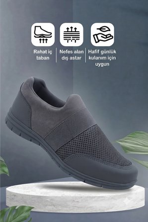 Vojo Flex Anatomik Anorak Bağcıksız Erkek Spor Ayakkabı