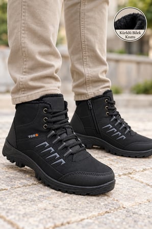 Vojo Fix İçi Tüylü Fermuarlı Günlük Outdoor Erkek Bot