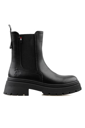 U.S. Polo Assn. ILLY Chelsea Kadın Bot Siyah