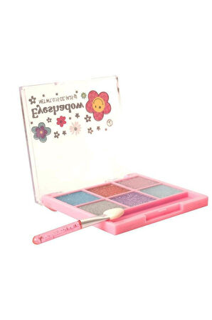 Parıltılı Taşınabilir Kozmetik Seti – Çocuk Makyaj Oyuncak Seti Akrilik Çantalı