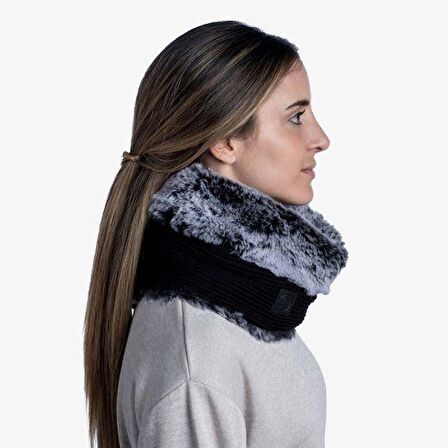 Buff Örgü Kaşkol Knitted Neckwarmer Comfort Kesha Black Siyah