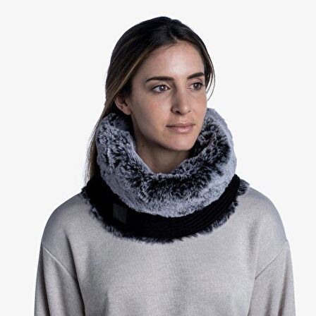 Buff Örgü Kaşkol Knitted Neckwarmer Comfort Kesha Black Siyah