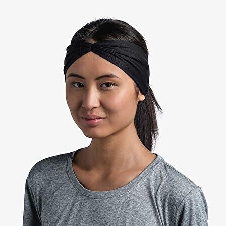 Buff® Coolnet Saçbandı UV® Ellipse Headband Solid Black Siyah