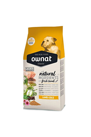 Ownat  Kuzulu&Pirinçli Classic Adult Köpek Maması 12 kg Wanpy Hediyeli