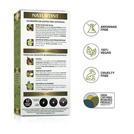 Naturtint 5.7 Yoğun Çikolata Doğal Saç Boyası 170ML
