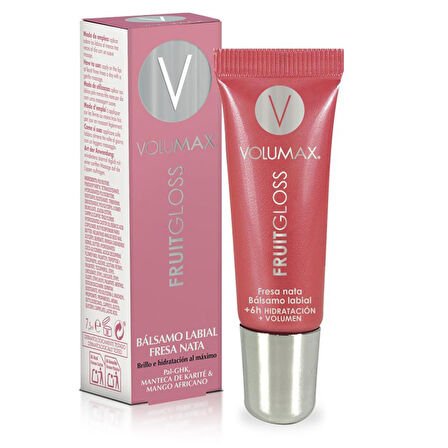 Volumax Fruit Gloss Çilek ve Krema Aromalı Dudak Parlatıcısı 7.5ML