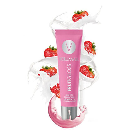 Volumax Fruit Gloss Çilek ve Krema Aromalı Dudak Parlatıcısı 7.5ML