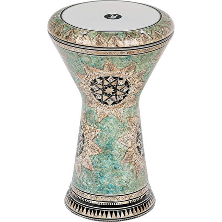 Meinl Artisan Edition Series 9\" Darbuka (White Pearl Mosaic Queen)