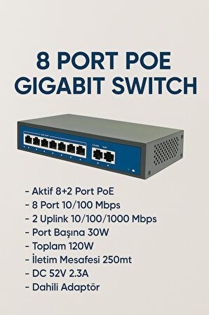 8 Port Gigabit Poe Switch