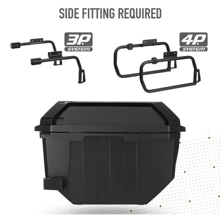 SHAD TR27 Motosiklet Yan Çanta Seti Alüminyum Kapaklı D0TR27200