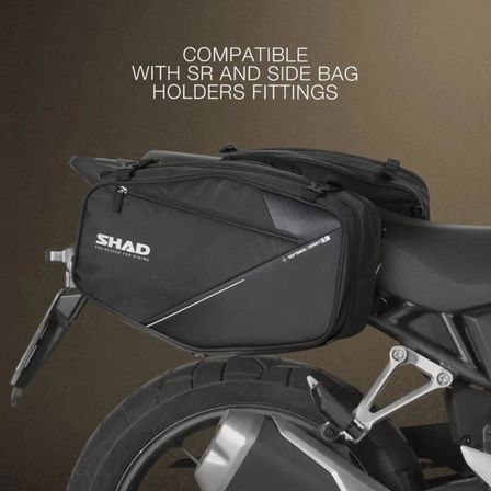 SHAD Genişleyebilir Motosiklet Soft Yan Çanta Seti X0SL581