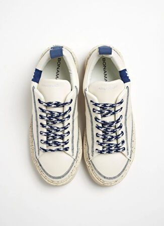 Bonamaso Sneaker, 37, Beyaz - Mavi