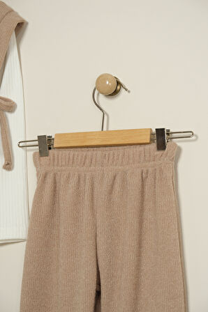 Kız Çocuk Bluzlu Süveterli Pantolonlu Üçlü Takım TKM.7070