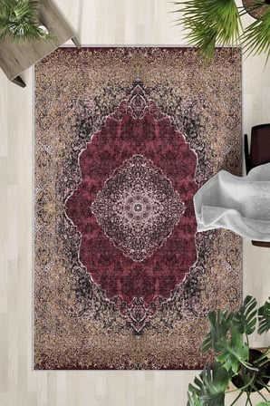 Kaymaz Taban Yıkanabilir Halı – Mutfak, Salon, Yatak Odası için Modern Dijital Baskı Halı (SLNHALI28