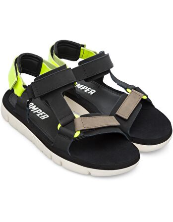 Erkek Sandalet K100416-008 Camper Oruga Sandal Siyah