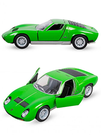 Kinsmart 1971 Lmaborghini Miura Diecast Çek Bırak Metal Araba