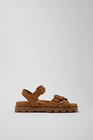 Kadın Deri Brutus Sandalet - Kahverengi | 38