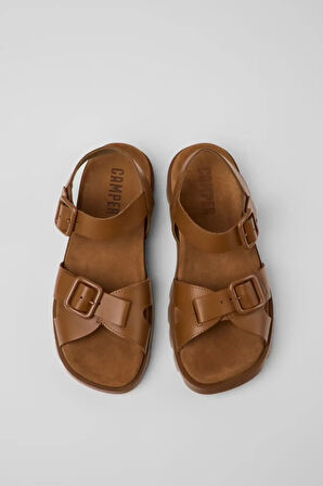 Kadın Deri Brutus Sandalet - Kahverengi | 38