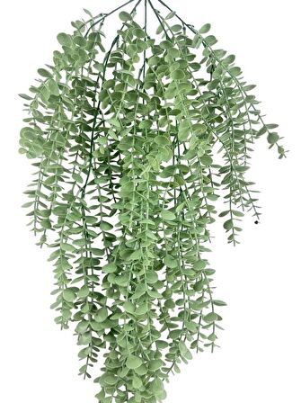 Yapay Çiçek Sarkan Mat Pastel Yeşil Şimşir Okaliptus Jumbo Boy 75*35cm Yapay Sarmaşık