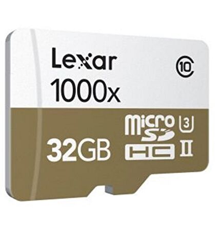 Lexar 32 GB 1000x UHS-II U3 4K Micro SD Hafıza Kartı (150mb/s)