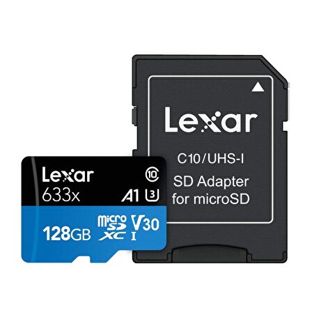 LEXAR 128GB MICRO SDXC UHS-I 633X 100mb/s