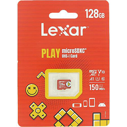 Lexar 128GB Play 160mb V10 UHSI Micro SD Hafıza Kartı