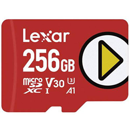 Lexar 256GB Play 160mb V10 UHSI Micro SD Hafıza Kartı